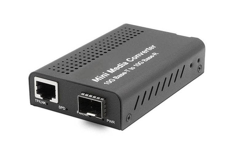 Мини-медиаконвертер 10G SFP